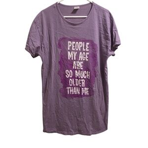 Relevant Graphic Purple Dress Shirt